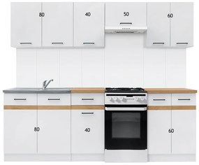 Σετ κουζίνας Econ plus 120, 230x60cm, Πάγκος, Πλαστικοποιημένη μοριοσανίδα
