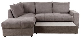 BILL ΚΑΝΑΠΕΣ ΚΡΕΒΑΤΙ ΓΩΝΙΑ ΑΡΙΣΤΕΡΗ TAUPE 241x173x94 - 70-0413