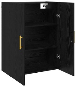vidaXL Ντουλάπια Τοίχου 2 pcs Μαύρη δρυς 69.5 x 34 x 90 εκ.