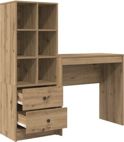 vidaXL Γραφείο Artisan Oak 125,5 x 40 x 127 εκ 2 τμχ.