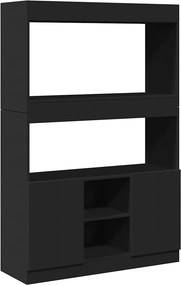 vidaXL Ντουλάπι Μαύρο 92x33x140 εκ. από Επεξεργασμένο Ξύλο
