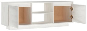 vidaXL Έπιπλο Τηλεόρασης 110 x 30 x 40 εκ. από Μασίφ Ξύλο Πεύκου