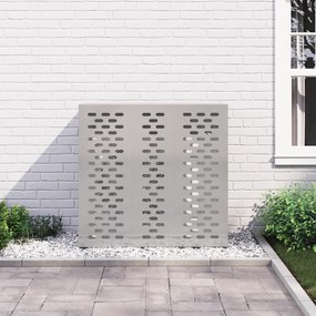 vidaXL Κάλυμμα Κλιματιστικού  110x50x105 εκ Ανοξείδωτο Ατσάλι
