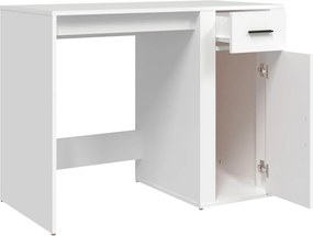 vidaXL Γραφείο Λευκό 100 x 49 x 75 εκ. από Επεξεργασμένο Ξύλο