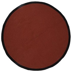 Χαλί Στρογγυλό από Bαμβάκι Home Deco Factory, με διαστάσεις 120x120cm - Σε κόκκινη απόχρωση