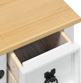 vidaXL Βάση φυτών Λευκό 30 x 30 x 73 εκ Στερεά ξυλεία πεύκου