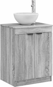 vidaXL Ντουλάπι Μπάνιου Γκρι Sonoma 54 x 41 x 70 εκ Επεξεργασμένο Ξύλο