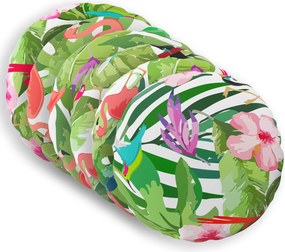 vidaXL Κάλυμμα Μαξιλαριού 6 pcs HEERLEN Πολύχρωμο Ø 50 cm Πολυεστέρας