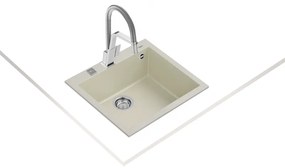 Teka Forsquare 50.40 TG Bright Cream Ένθετος Γρανιτένιος Νεροχύτης 60cm