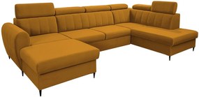 162753689 Γωνιακός καναπές Forio XL-Ohra-Αριστερή Μοριοσανίδα , 1 Τεμάχιο