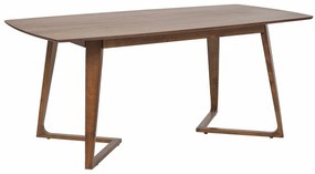 Τραπέζι Berwyn 1294, Σκούρο ξύλο, 76x90x180cm, 39 kg, Ινοσανίδες μέσης πυκνότητας, Ξύλο, Ξύλο: Καουτσούκ | Epipla1.gr