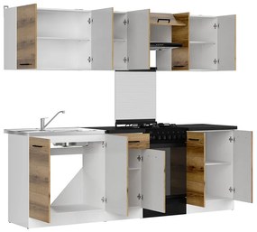 Σετ κουζίνας Econ plus 120, 230x60cm, 110 kg, Πάγκος, Πλαστικοποιημένη μοριοσανίδα | Epipla1.gr