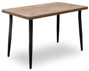 Τραπέζι Levico  Mdf - μεταλλικό χρώμα ακακίας 120x70x75εκ. - 0216638