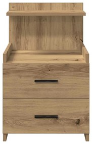 vidaXL Κομοδίνο με 2 Συρτάρια Artisan Oak 40x36,5x62 εκ.