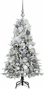 vidaXL Τεχνητό Χριστουγεννιάτικο Δέντρο με Άξονα με βάση Λευκό 120 cm