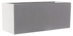 Supergreens Γλάστρα Πήλινη Ορθογώνια "Stone" Γκρι S 50x20x20 εκ.