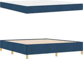 vidaXL Σκελετός Κρεβατιού Μπλε 180 x 200 cm ύφασμα