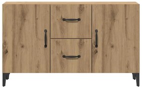 vidaXL Σκευοθήκη Δρυς τεχνίτης 100x36x60 cm Κατασκευασμένο ξύλο