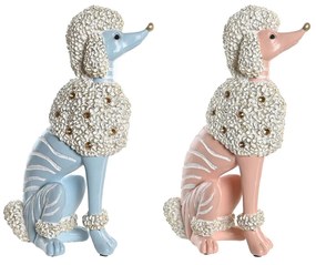 Διακοσμητική Φιγούρα DKD Home Decor 18 x 10 x 30,5 cm Scandi Μπλε Ροζ (x2)