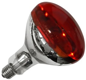 Adeleq Λάμπα Σκληράς Υάλου R125 Θερμάνσεως E27 250W 240V Κόκκινη 14-027250