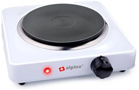 Ηλεκτρική Εστία 1 Ζώνης 1000W ALPINA