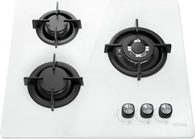 ISEASY MGBG-603 εστία αερίου, 3 καυστήρες (λευκό)