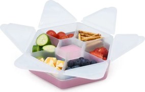 Φαγητοδοχείο Με Χωρίσματα Melii Hexagon Pink 23700