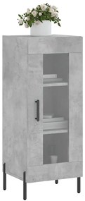 vidaXL Ντουλάπι Γκρι Σκυροδέματος 34,5x34x90 εκ. Επεξεργασμένο Ξύλο