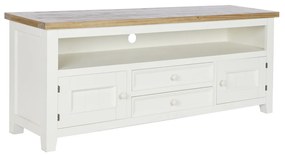 Τηλεόραση DKD Home Decor Μπεζ Φυσικό Ξυλο παουλόβνια 134,5 x 35 x 55 cm