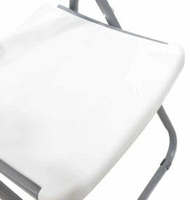 Καρέκλα catering-συνεδρίου πτυσσόμενη Edison pakoworld χρώμα λευκό