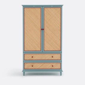 Ντουλάπα με 2 πόρτες από πλεκτό ρατάν, SIDORE