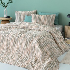 Σεντόνια Μονά (Σετ) Palamaiki Fashion FL6220 Σομόν ΧΩΡΙΣ ΛΑΣΤΙΧΟ 170x260