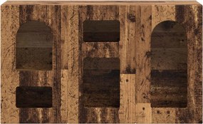 VidaXL Πλαϊνό γραφείο ELST Παλιό ξύλο 100 x 35 x 59 εκ