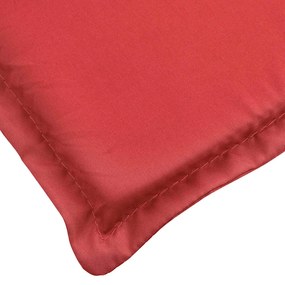 vidaXL Μαξιλάρι Ξαπλώστρας Κόκκινο 180x60x4 εκ. από Ύφασμα Oxford