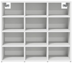 vidaXL Ντουλάπα Παπουτσιών Λευκό 52.5 x 30 x 50 εκ. Επεξεργασμένο ξύλο