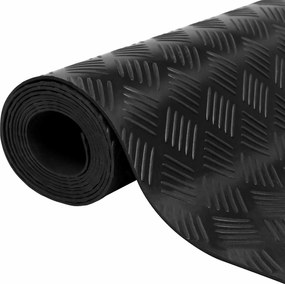 vidaXL Μάτ δαπέδου Μαύρο 1,5 x 4 m Λάστιχο