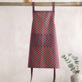 Ποδιά Ολόσωμη Pylos Bordo-Green Ρυθμός 60x85cm 100% Βαμβάκι