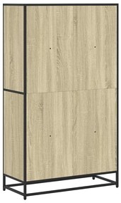 Βιβλιοθήκη Sonoma Oak 80,5x35x139 cm Ξύλινη κατασκευή - Καφέ