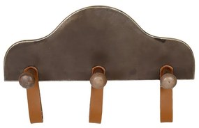 Κρεμάστρα Τοίχου 3 Θέσεων (37x7.5x24) Espiel Brown AFT119