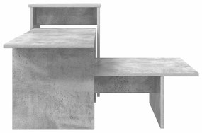 vidaXL Τραπέζι κονσόλας Σκυρόδεμα Γκρι 91,5 x 35 x 38,5 εκ