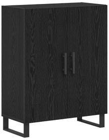 vidaXL Υψηλό έπιπλο Μαύρης Δρυός 69.5x34x180 εκ Μηχανικά κατασκευασμένο ξύλο