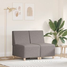 vidaXL Καθίσμα Σαλονιού 2 pcs Taupe 55 x 74 x 82 εκ. ύφασμα
