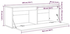 ΝΤΟΥΛΑΠΙ ΤΟΙΧΟΥ ΛΕΥΚΟ 100 X 30 X 35 ΕΚ. ΑΠΟ ΜΑΣΙΦ ΞΥΛΟ ΠΕΥΚΟΥ 813467