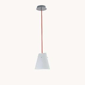 Φωτιστικό Οροφής Ermes I-ERMES-S1 1xE27 Φ18cm 120cm White Luce Ambiente Design Γυαλί