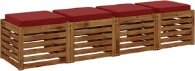 vidaXL Μαξιλάρια καθιστικού 4 κομματιών VUGHT 4 pcs 100% Πολυεστέρας