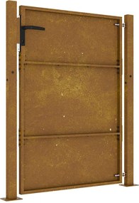 vidaXL Πόρτα Κήπου 100x125 εκ. από Ατσάλι Corten