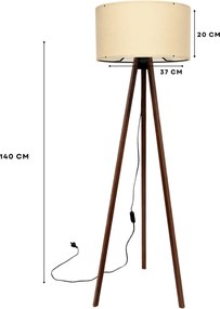 Φωτιστικό Δαπέδου Μπεζ AYD 38x38x140