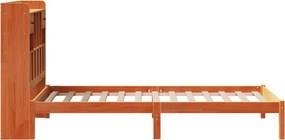 vidaXL Κρεβάτι Βιβλιοθήκη Χωρίς Στρώμα 75x190 εκ Μασίφ Ξύλο Πεύκου