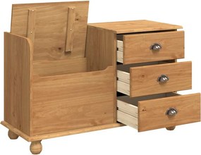 vidaXL Παγκάκι με αποθήκευση ASKIM Καφέ 100 x 39 x 62 εκ