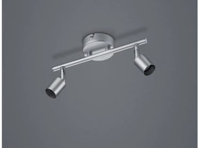 Σποτ Φωτιστικό Οροφής 2xGU10 Κινητό Paris Trio Lighting-R80912087-Ασημί R80912087